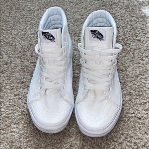 Vans white Sk8-Hi